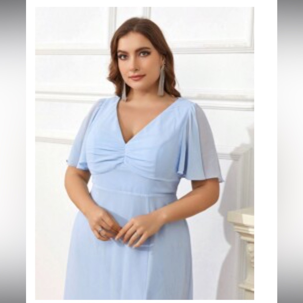 Light Blue Bridesmaid Dress